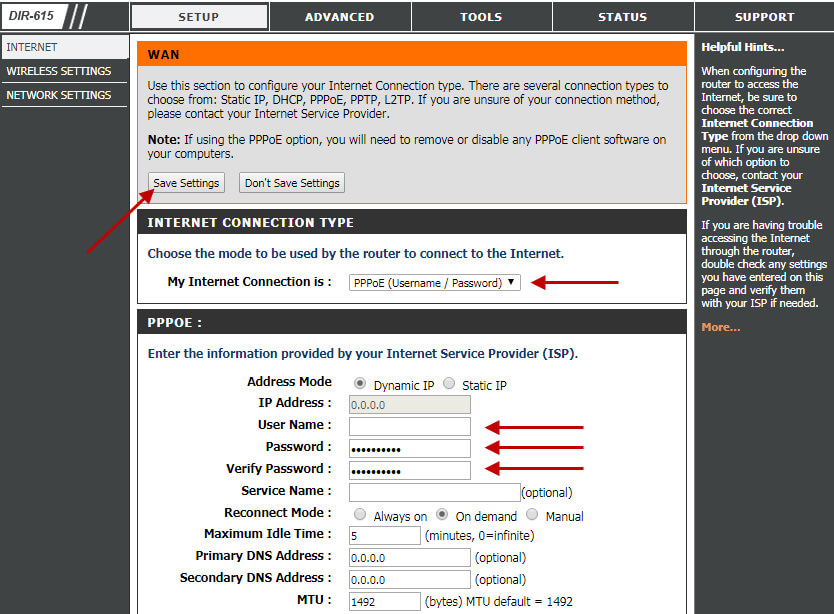 Зображення із статті по налаштуванню роутера D-LINK з помаранчевим інтерфейсом